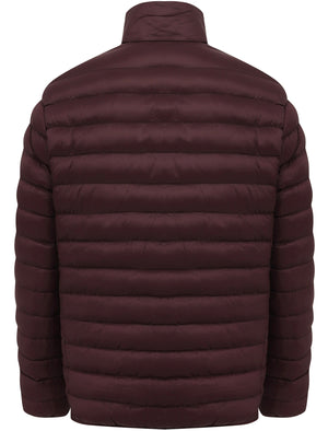 Inigo Funnel Neck Quilted Puffer Jacket in Vintage Wine - Tokyo Laundry