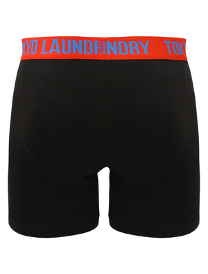 Invermore (2 Pack) Boxer Shorts Set in Tokyo Red / Olympian Blue - Tokyo Laundry