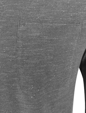 Jack Slub Cotton Jersey Long Sleeve Top with Chest Pocket In Castlerock - Tokyo Laundry