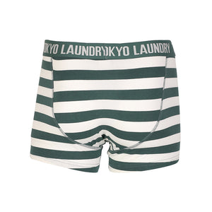 Tokyo Laundry Jamie boxer shorts in blue & green ( 2 Pack)