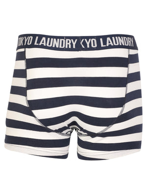 Jamie boxer shorts in grey and blue - Tokyo Laundry