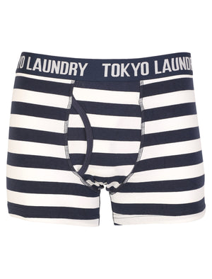Jamie boxer shorts in grey and blue - Tokyo Laundry