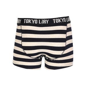 Tokyo Laundry Jamie boxer shorts in oxblood & navy ( 2 Pack)