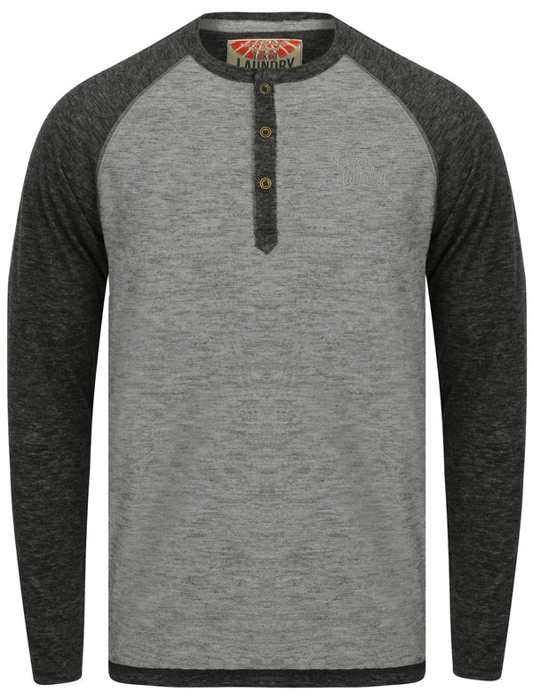 Jephro Raglan Sleeve Top in Charcoal Marl - Tokyo Laundry