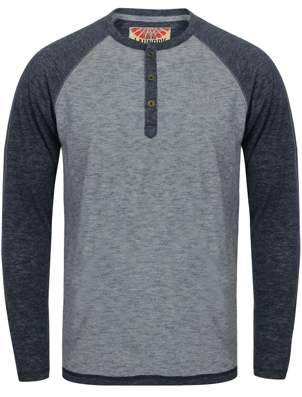 Jephro Raglan Sleeve Top in Navy Marl - Tokyo Laundry