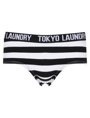 Jo (3 Pack) Zebra Assorted Briefs In White / Black / White - Tokyo Laundry