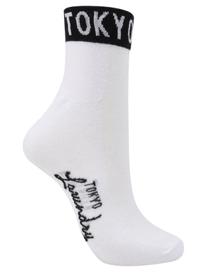 Jolie (3 Pack) Assorted Trainers Socks in Light Grey Marl / Black / White - Tokyo Laundry