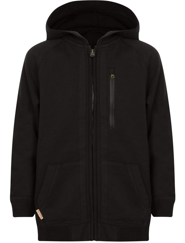 Boys K-Atlanta Cove Zip Through Hoodie in Black - Tokyo Laundry Kids