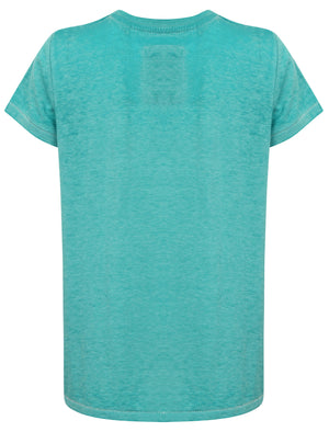 Boys K-Auburn Point Burnout T-Shirt in Aqua Sea - Tokyo Laundry Kids