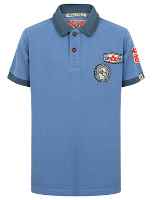 Boys K-Downton Pique Polo Shirt in Dutch Blue - Tokyo Laundry Kids