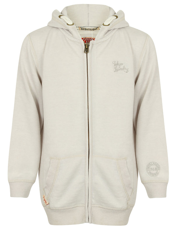 Boys K-Holden Burnout Zip Through Hoodie In Vapor Grey - Tokyo Laundry Kids