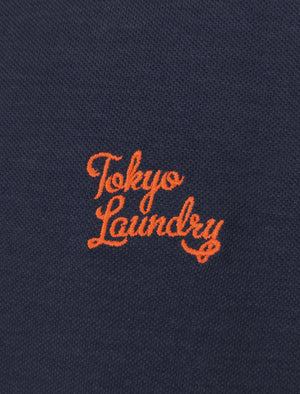 Boys K-Lilestone Cotton Polo Shirt In Cornflower Blue Marl - Tokyo Laundry Kids