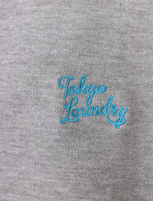 Boys K-Lilestone Cotton Polo Shirt In Light Grey Marl - Tokyo Laundry Kids