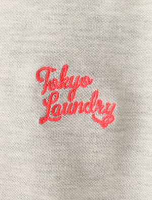 Boys K-Lilestone Cotton Polo Shirt In Oatgrey Marl - Tokyo Laundry Kid