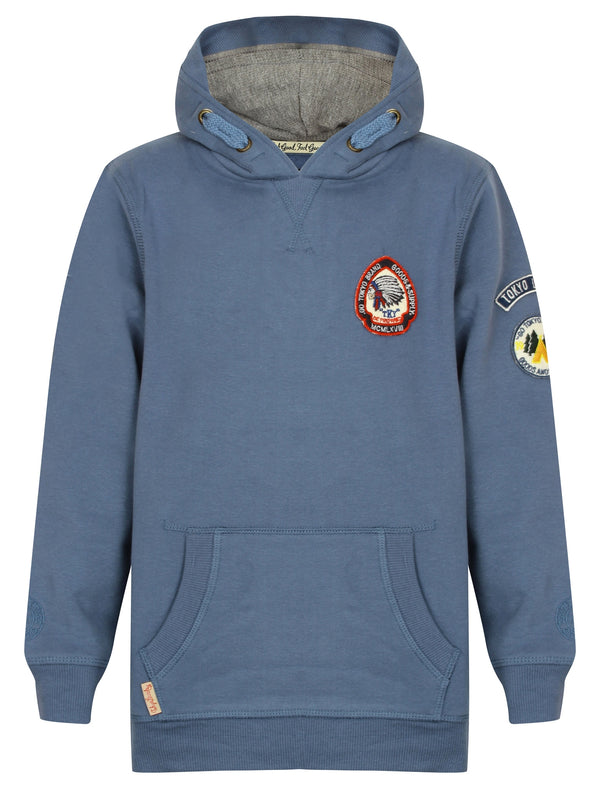 Boys K-Pawwood Pullover Hoodie in Blue Horizon - Tokyo Laundry Kids