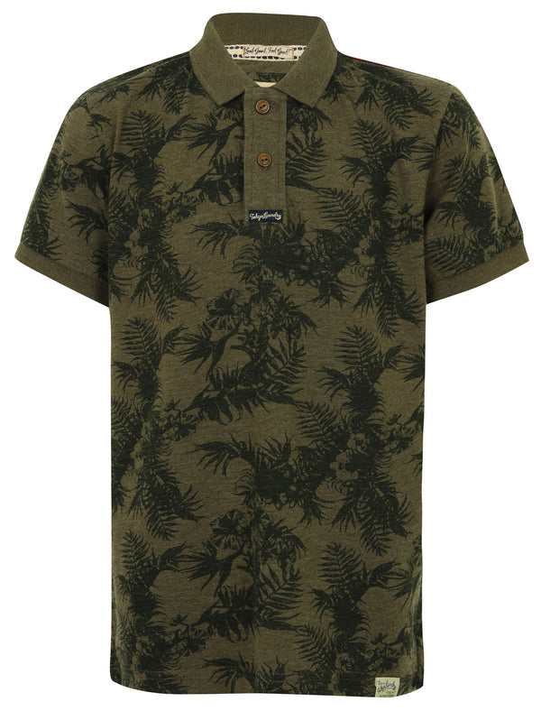 Boys K-Randle Tropical Polo Shirt in Amazon Khaki - Tokyo Laundry Kids