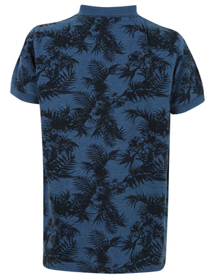 Boys K-Randle Tropical Polo Shirt in Vintage Indigo - Tokyo Laundry Kids