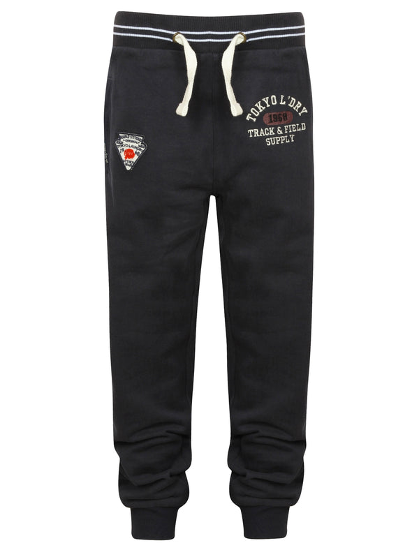 Boys K-Red Lake Falls Cuffed Joggers in Dark Navy - Tokyo Laundry Kids
