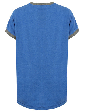 Boys K-Tiger Lake Applique T-Shirt in Cornflower Blue Marl - Tokyo Laundry Kids