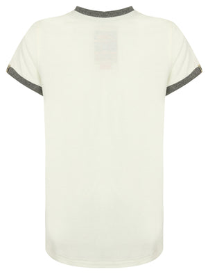 Boys K-Tiger Lake Applique T-Shirt in Ivory - Tokyo Laundry Kids