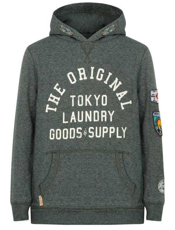 Boys K-Timberfield Pullover Hoodie In Hunter Green - Tokyo Laundry Kids