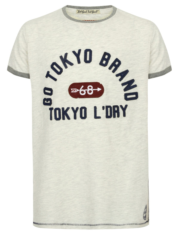 Boys K-Wivelsfield Motif T-Shirt in Oatgrey Marl - Tokyo Laundry Kids