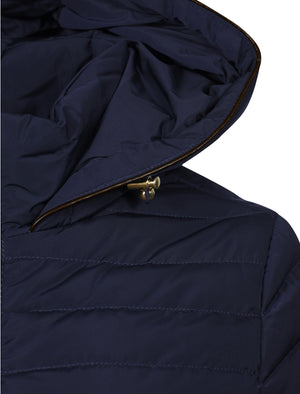 Kacie Quilted Hooded Jacket in Peacoat - Tokyo Laundry
