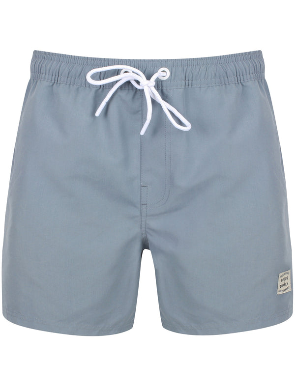 Kamari Swim Shorts In Dusty Blue - Tokyo Laundry