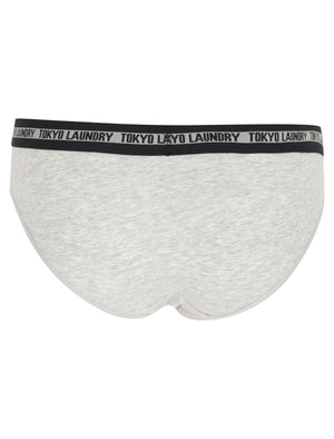 Karla (5 Pack) Assorted Briefs In Light Grey Marl / Jet Black / Bright White - Tokyo Laundry