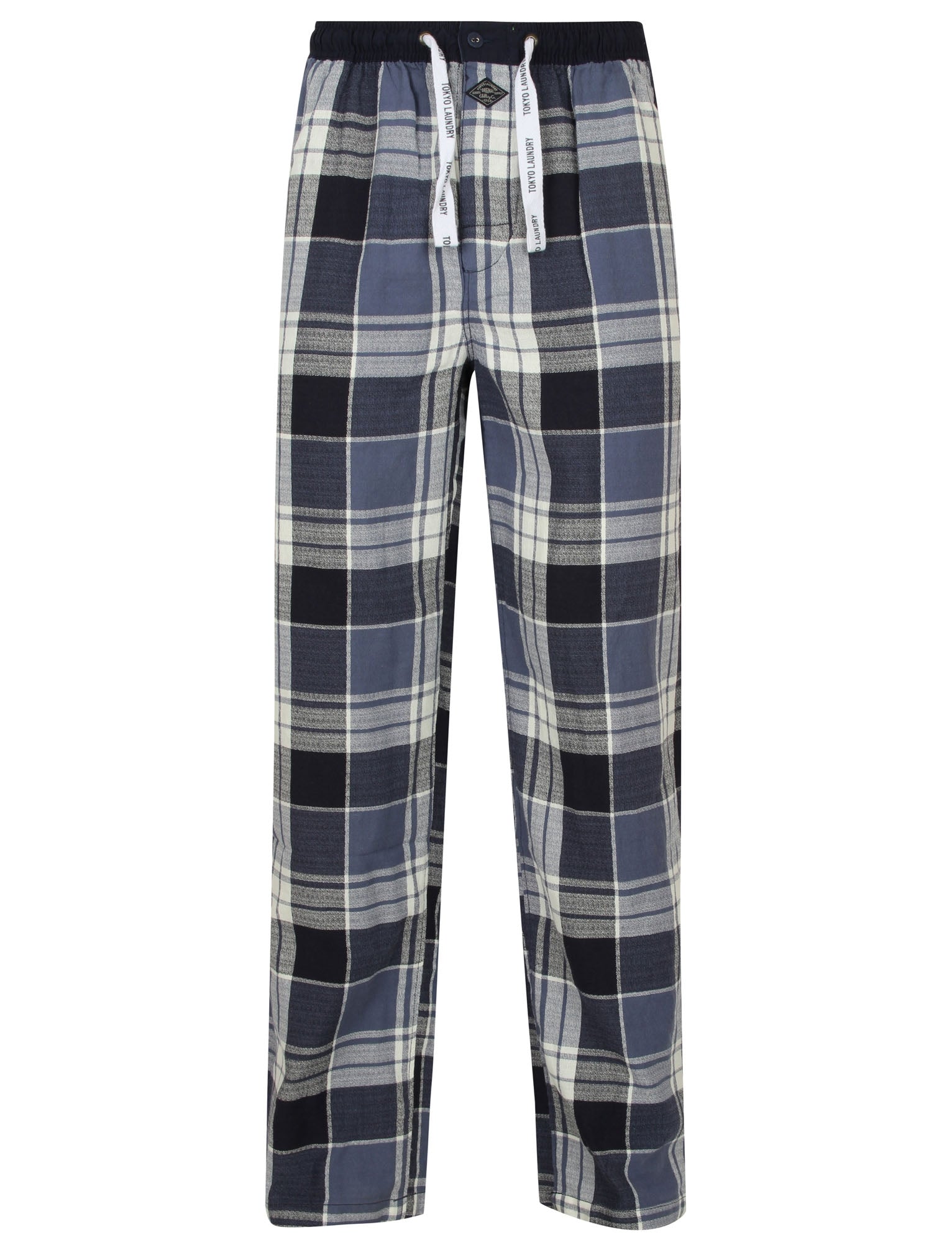 Keesey Checked Lounge Pants in Blue Check Tokyo Laundry