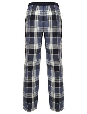 Keesey Checked Lounge Pants in Blue Check - Tokyo Laundry