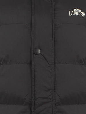 Kyber Quilted Hooded Gilet in Black - Tokyo Laundry