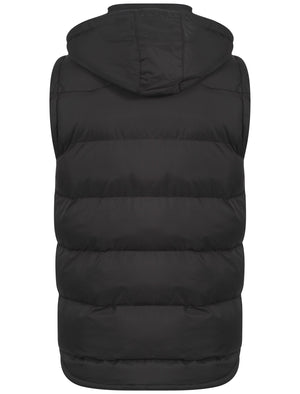 Kyber Quilted Hooded Gilet in Black - Tokyo Laundry
