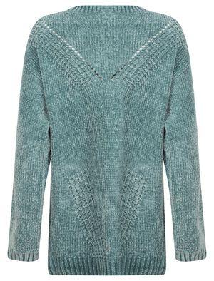 Kendal Chenille Knitted Jumper in Aquasea  - Tokyo Laundry
