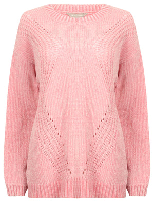 Kendal Chenille Knitted Jumper in Candy Pink - Tokyo Laundry