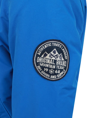 Kennett Taslon Short Parka Coat With Borg Lined Hood In Olympian Blue - Tokyo Laundry