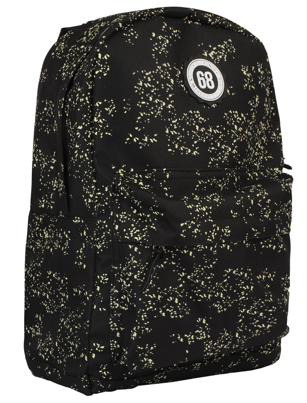 Boys Paint Splatter Canvas Backpack In Black - Tokyo Laundry Kids