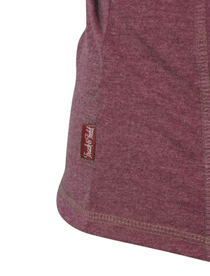 Kinnon jersey t-shirt dark burgundy marl - Tokyo Laundry