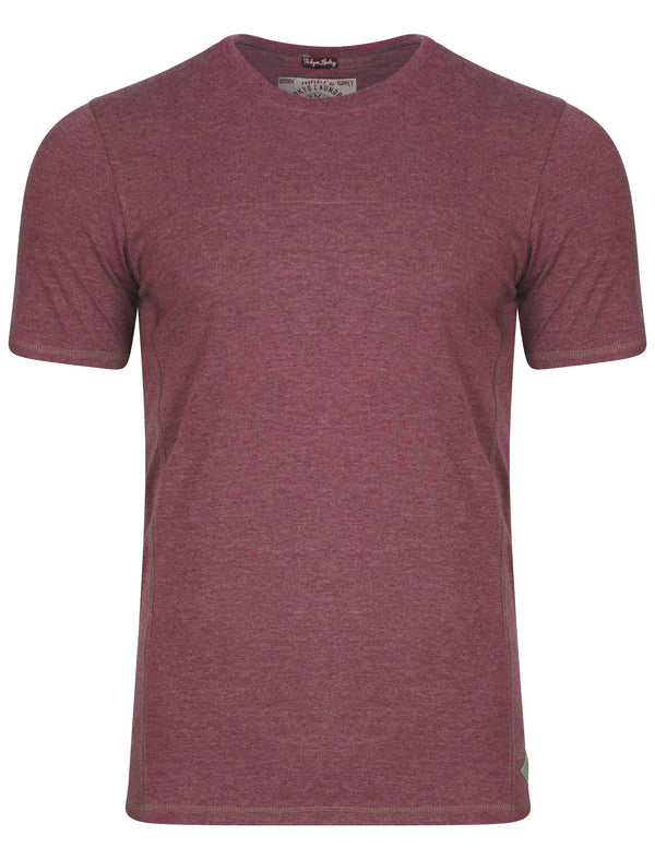 Kinnon jersey t-shirt dark burgundy marl - Tokyo Laundry