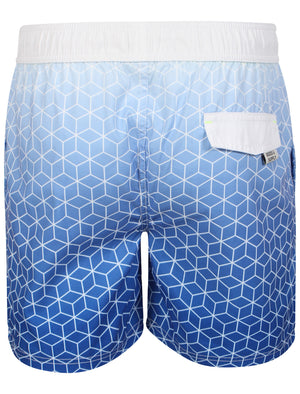 Kokomo Swim Shorts in Blue/White - Tokyo Laundry