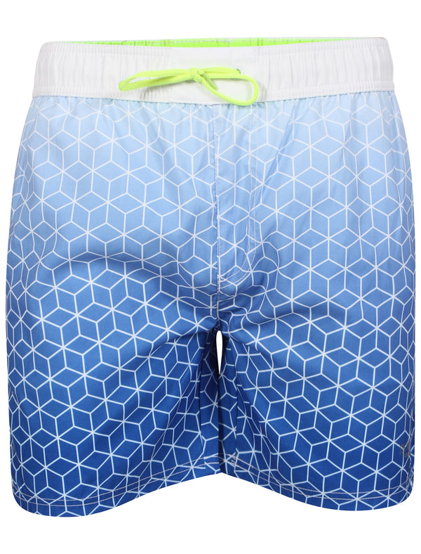 Kokomo Swim Shorts in Blue/White - Tokyo Laundry