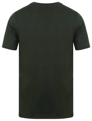 Koppelo (3 Pack) Crew Neck Cotton T-Shirts In Hunter Green / Aubergine / Black - Tokyo Laundry