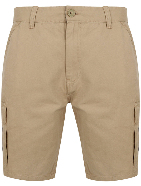 Kordi Cotton Ottoman Cargo Shorts In Chinchilla Stone - Tokyo Laundry