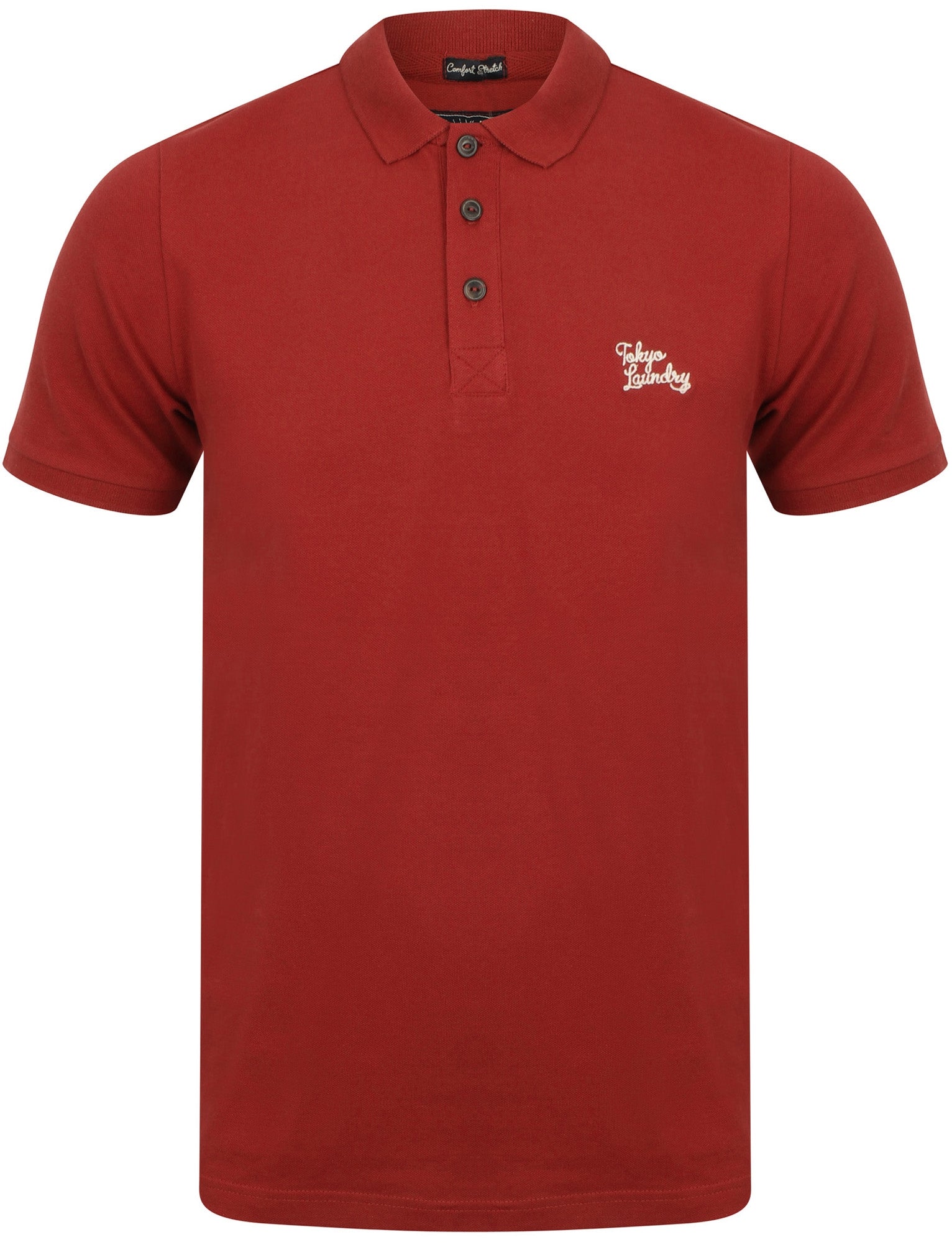 Kuusamo Cotton Pique Polo Shirt In Tibetan Red - Tokyo Laundry