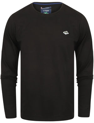 Lambeth 2 Crew Neck Long Sleeve Top in Black - Le Shark