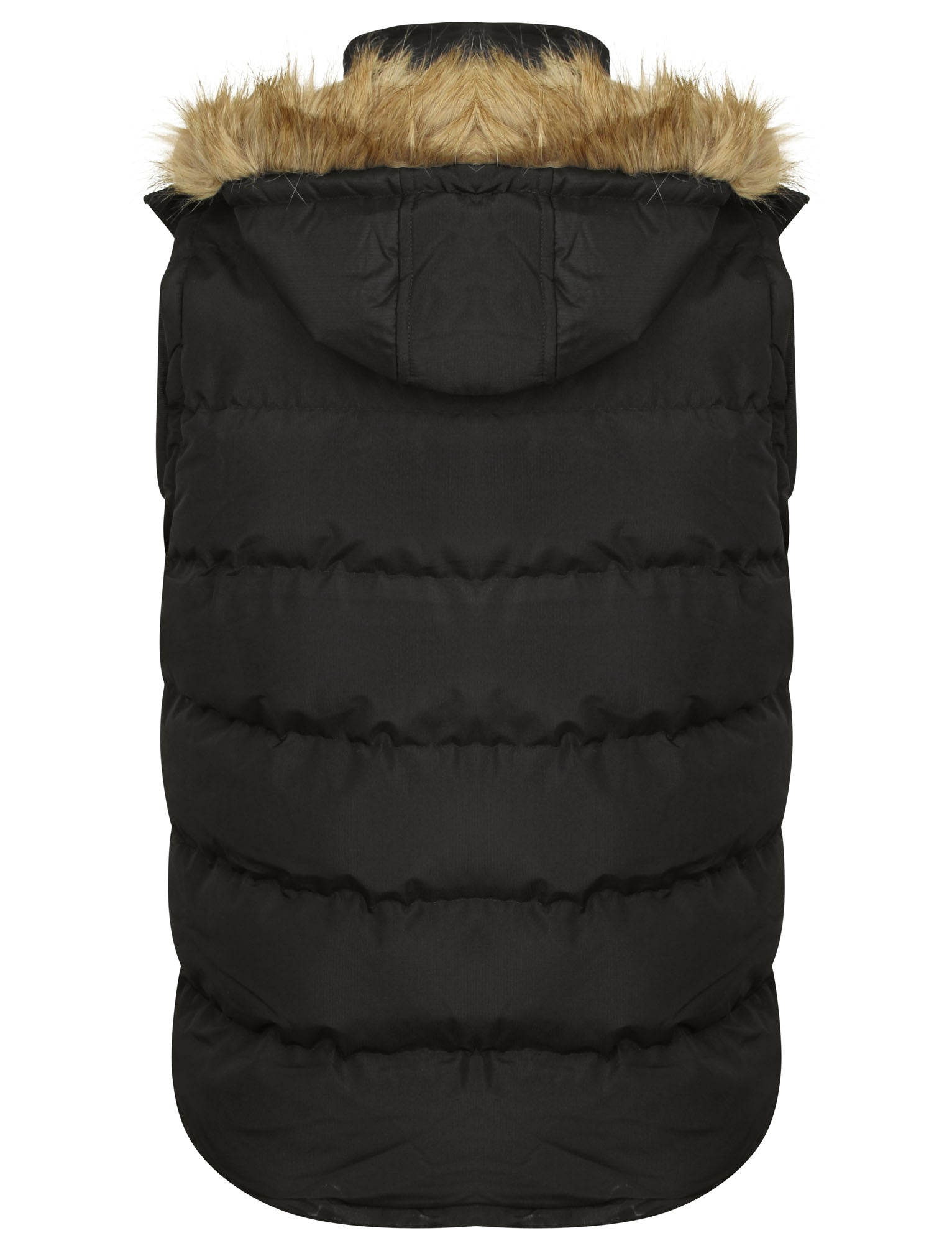 Mens gilet with fur hood clearance