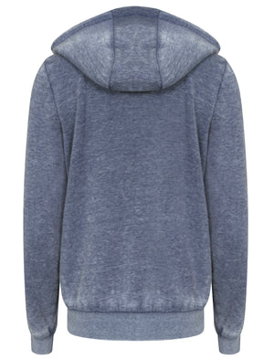 Larkyn Zip Through Hoodie in Indigo Burnout - Tokyo Laundry