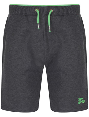 Lawes Brushback Fleece Jogger Shorts In Charcoal Marl - Tokyo Laundry