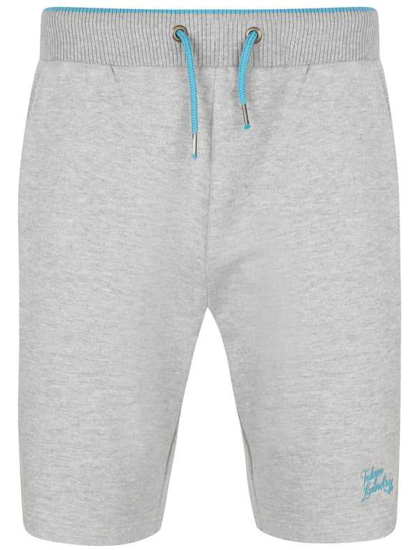 Lawes Brushback Fleece Jogger Shorts In Light Grey Marl - Tokyo Laundry