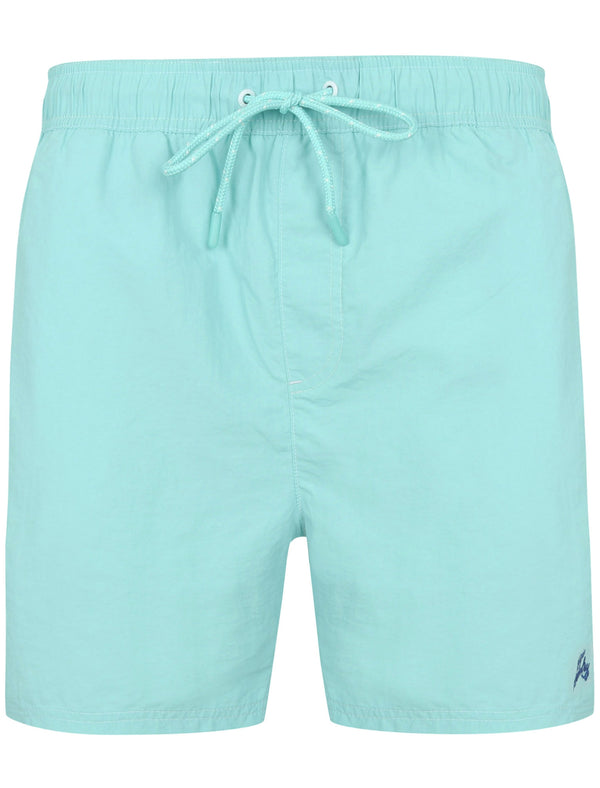 Lesotho Classic Taslon Swim Shorts In Tibetan Blue - Tokyo Laundry